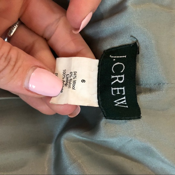 J. Crew wool long jacket, black, great condition - Picture 7 of 8